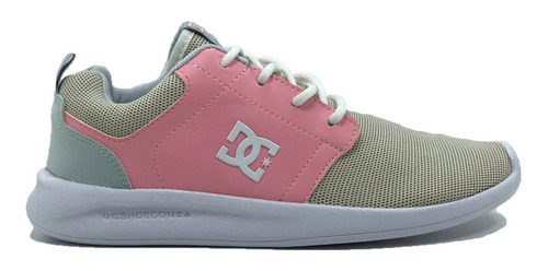 Dc Zapatillas Lifestyle  Mujer Midway Sn Knit Rosa-beige Fuk