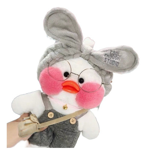 Pato Blanco Lalafanfan Toys De 30 Cm Con Ropa Bonita