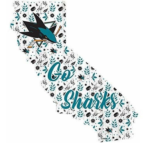 Fan Creations Nhl San Jose Sharks - Cartel De Estado Floral 