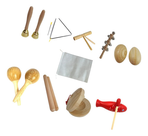 9 Pcs Instrumentos Musicales Para Niños Conjunto De