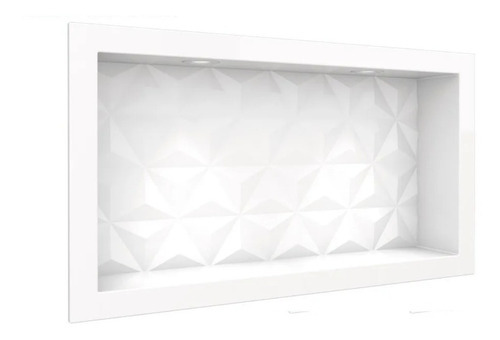 Nicho para pared de baño 30x60 con LED blanco texturizado