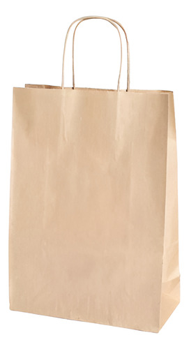 Saco Scrity Papel Kraft 16,4x21x8,5cm 100un Com Alça