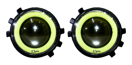 Imagen 2 de 4 de I O L 2 Faro Hiper Led Blanco Lupa Estrobo Ojo Aguila Verde