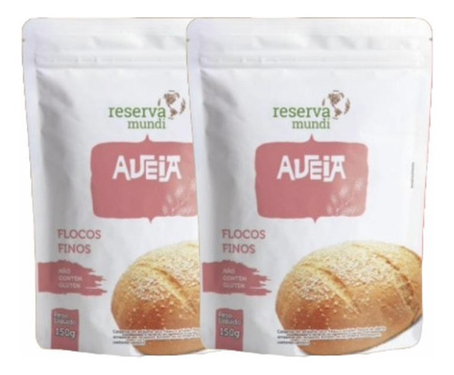 Kit 2x: Aveia Em Flocos Finos Sem Glúten Reserva Mundi 150g