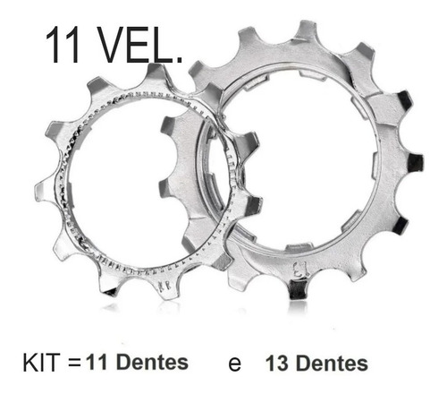 Cog Pinhão 11t E 13t - 11 Vel. K7 Shimano Sram Sunrace