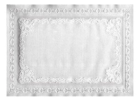 Mantel Individual 14  Largo X 10  Ancho Color Blanco Clasico