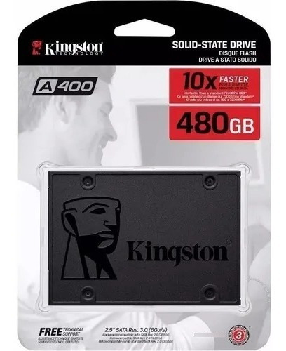 Disco Duro Solido Ssd Kingston 480gb Pc O Portatil Slim A400