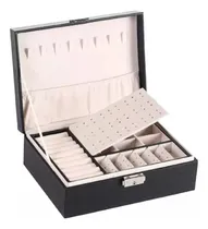 Comprar Alhajero Jazak \u002F Caja Organizadora \u002F Exhibidor \u002F Joyero \u002F Con Llave \u002F Totalmente Forrado En Pana \u002F Bijouterie \u002F Joyas \u002F Anillos \u002F Aros \u002F Collares \u002F Relojes \u002F Pulseras \u002F 100% Eco Cuero \u002F