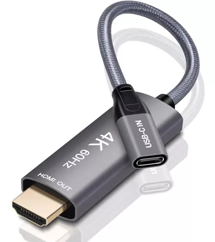 Adaptador Usb C Hembra A Hdmi Macho 4k 60hz Thunderbolt 3