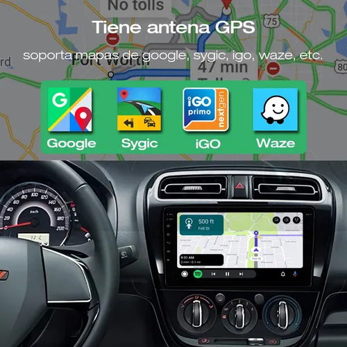 Qp Auto Radio Estéreo Android Gps Para Mitsubishi Mirage