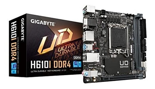 Tarjeta Madre Gigabyte H610i Intel 1700 Ddr4 Mini-itx Color Negro