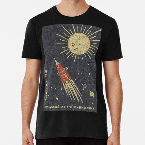 Remera Programa Espacial Ruso Vintage Sputnik 3 Algodon Prem