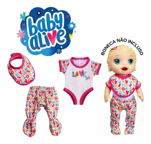 Roupa Boneca Baby Alive Hasbro Original - Kit Recém Nascido