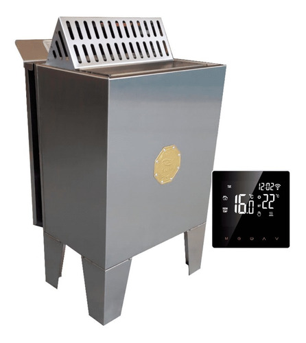Sauna Seca Com Pé 12kw Inox Trifásica 380v Smart Impercap