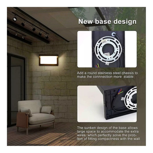 Lámpara Led Para Exteriores, Luces De Porche, Balcón Y Jardí