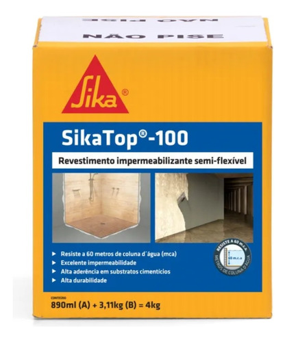 Impermeabilizante Sikatop 100 4kg Sika