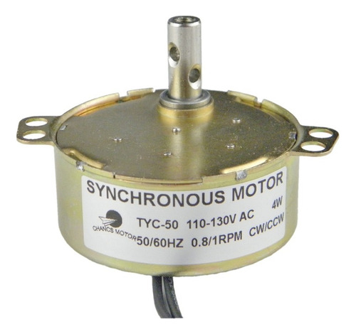 Motor Síncrono Chancs Tyc-50, 110 V Ac, 0,8-1 Rpm Cw/ccw