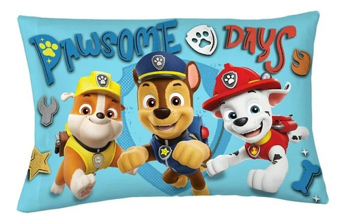 Set De Edredón Para Niños Paw Patrol, 2 Piezas, Reversible Color Diseño De La Tela Paw Patrol
