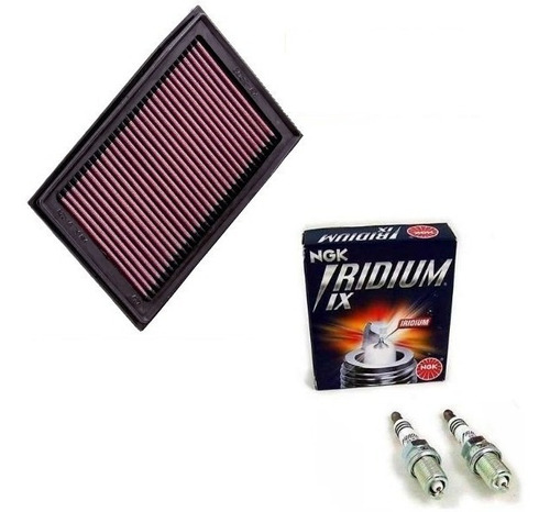 Filtro Ar K&n Ka-2508 E Velas Iridium Kawasaki Ninja 250 300