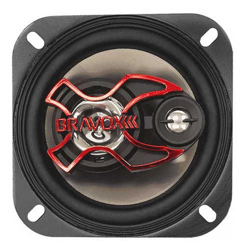 Imagen 3 de 6 de Parlantes Para Auto 4 Pulgadas Bravox B3x40 X-line 80rms P