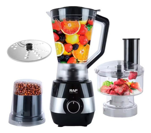 Procesador Licuadora Extractor Verduras Frutas 6 En 1 Raf