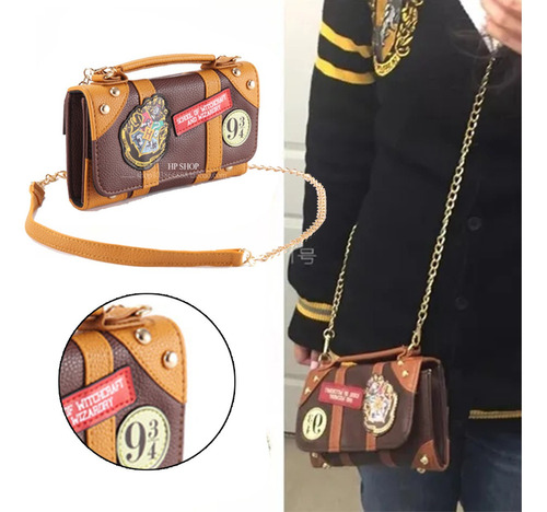 Bolso Con Cadena Tipo Cartera Harry Potter Hp-redsale