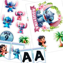 Comprar Kit Imprimible Lilo Stich Adorno Torta Topper Cumple Canva