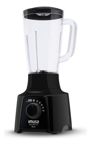 Licuadora Imusa Powermixplus 5v 2 L Negra Vaso Plástico 110v