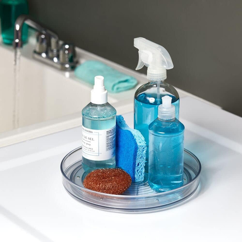 Idesign Plástico Reciclado Lazy Susan Plato Giratorio Org...