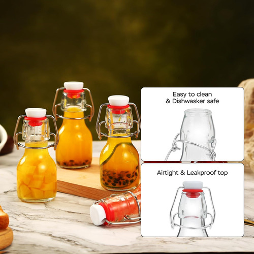 Versainsect Swing Top Glass Bottles,flip Top Mini Beer ...