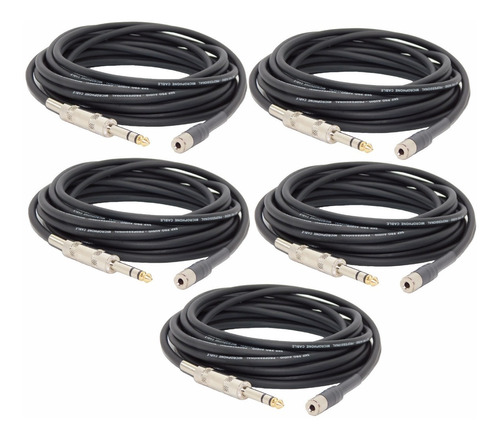 Imagen 1 de 3 de 5  Cables Plug A Mini Plug Hembra Estereos 6 Mts   Hamc