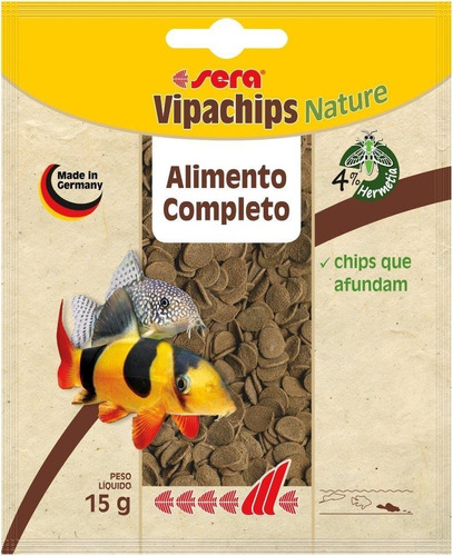 Vipachips Nature 15g (sachê) - Alimento Base Em Chips