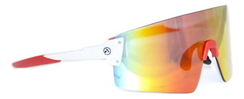 Oculos Ciclismo Bike Absolute Prime Ex Branco Espelhado Mtb Cor Da Lente Vermelho