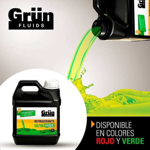 Refrigerante Grun 50/50 Rojo Y Verde Galón 
