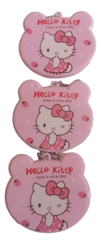 12 Espejos De Bolsillo Con Cepillo De Hello Kitty Portatil