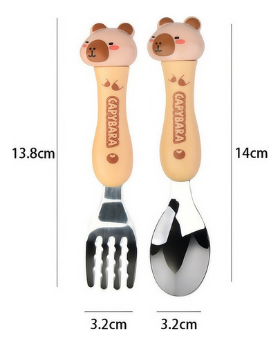 Lonchera Aislante Para Niños Con Cuchara Y Tenedor