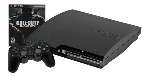 Sony PlayStation 3 Slim 160GB Call of Duty: Black Ops cor  charcoal black