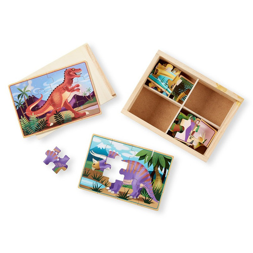 Imagen 2 de 4 de Rompecabezas De Dinosaurios En Caja Melissa And Doug Bandai