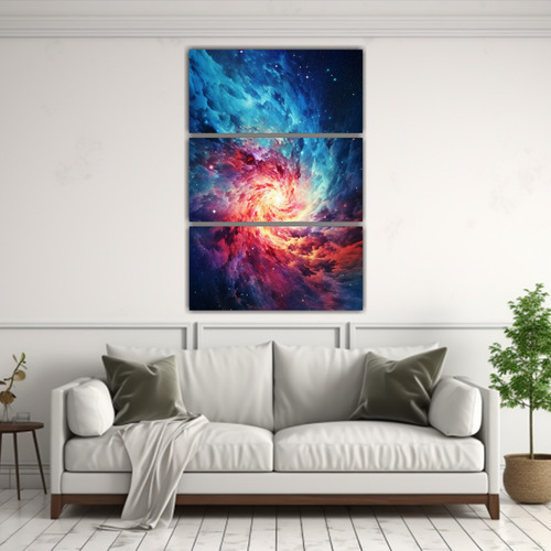 40x60cm Cuadro Nebula Galaxia Espacial Inspirador Abstractos