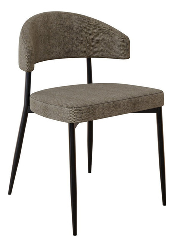 Cadeira Bless Fixa Com 4 Pés 55 X 52,5 X 77,5 Cm Com Fh