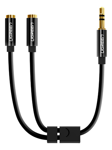 Ugreen Cabo De Áudio Av134 3.5mm Macho Para 2 Fêmea 25cm