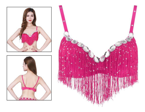 Belly Dance Bra Performance Top Sujetador Halter Para