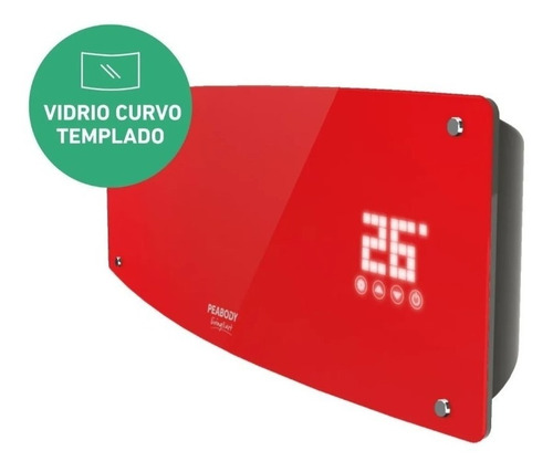 Imagen 3 de 9 de Caloventor Pared Peabody Pe-cvl20b Led Control Remoto