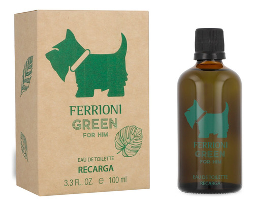 Ferrioni Green For Him 100ml Edt Refill - Caballero