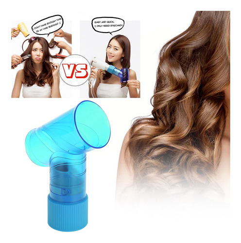 Blue Hair Roller 2 Cores Novo Difusor Portátil De Cachos