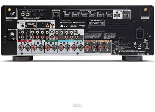 Imagen 2 de 3 de Sintoamplificador Marantz Cinema 60 7.2 8k Atmos 220v