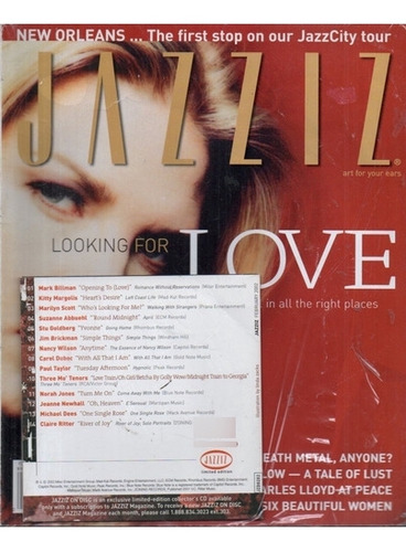 Revista Jazzis Feb 2002 Incluye Cd De Jazz Norah Jones Etc 