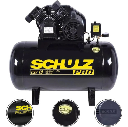 Compressor De Ar Csv-10/100  2hp - 60hz  - Schulz