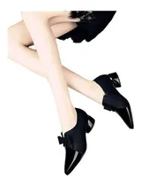 Comprar L Botas De Mujer De Tacón Grueso Bowknot, Botas De Piel.