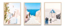 Comprar Set 3 Cuadros 30x40 Grecia Fotos Y Paisajes Deco C\u002Fvidrio